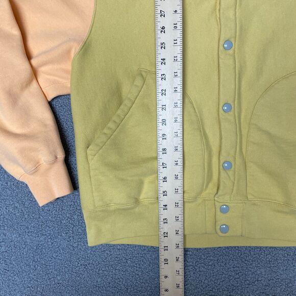 SAMPLE Levi's Vintage Clothing‎ Fleece Cardigan Lemon Orange mens size Medium - Picture 7 of 9